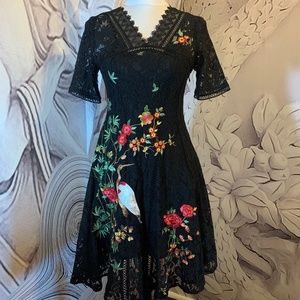 Stylewe embroidered dress size small